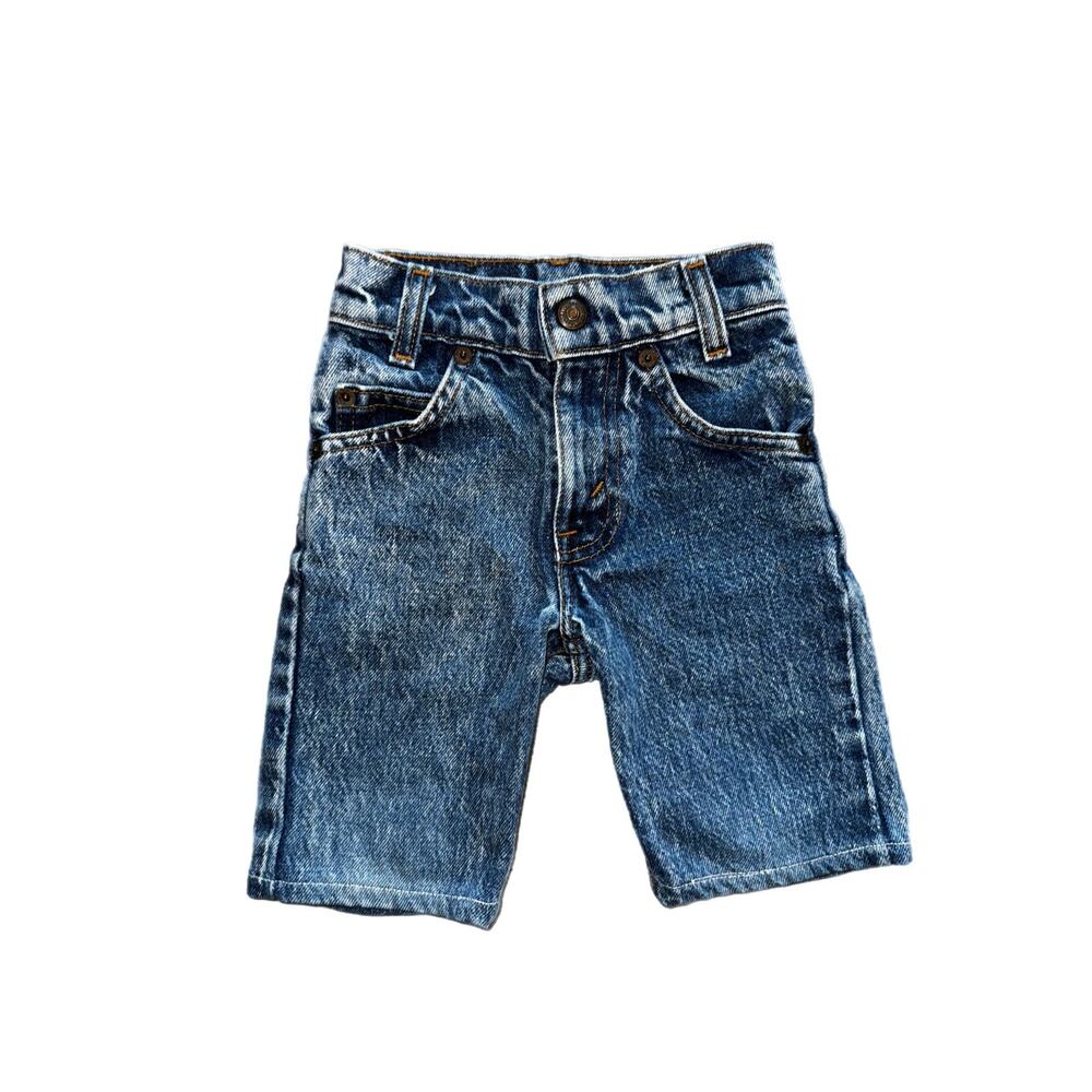 Vintage Little Levi’s Orange Tab Denim Shorts SLIM 4 Made in USA